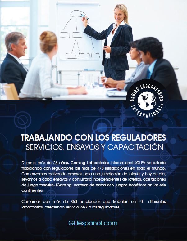 GLI Regulators Cut Sheet Cover Spanish Gaming Labs International