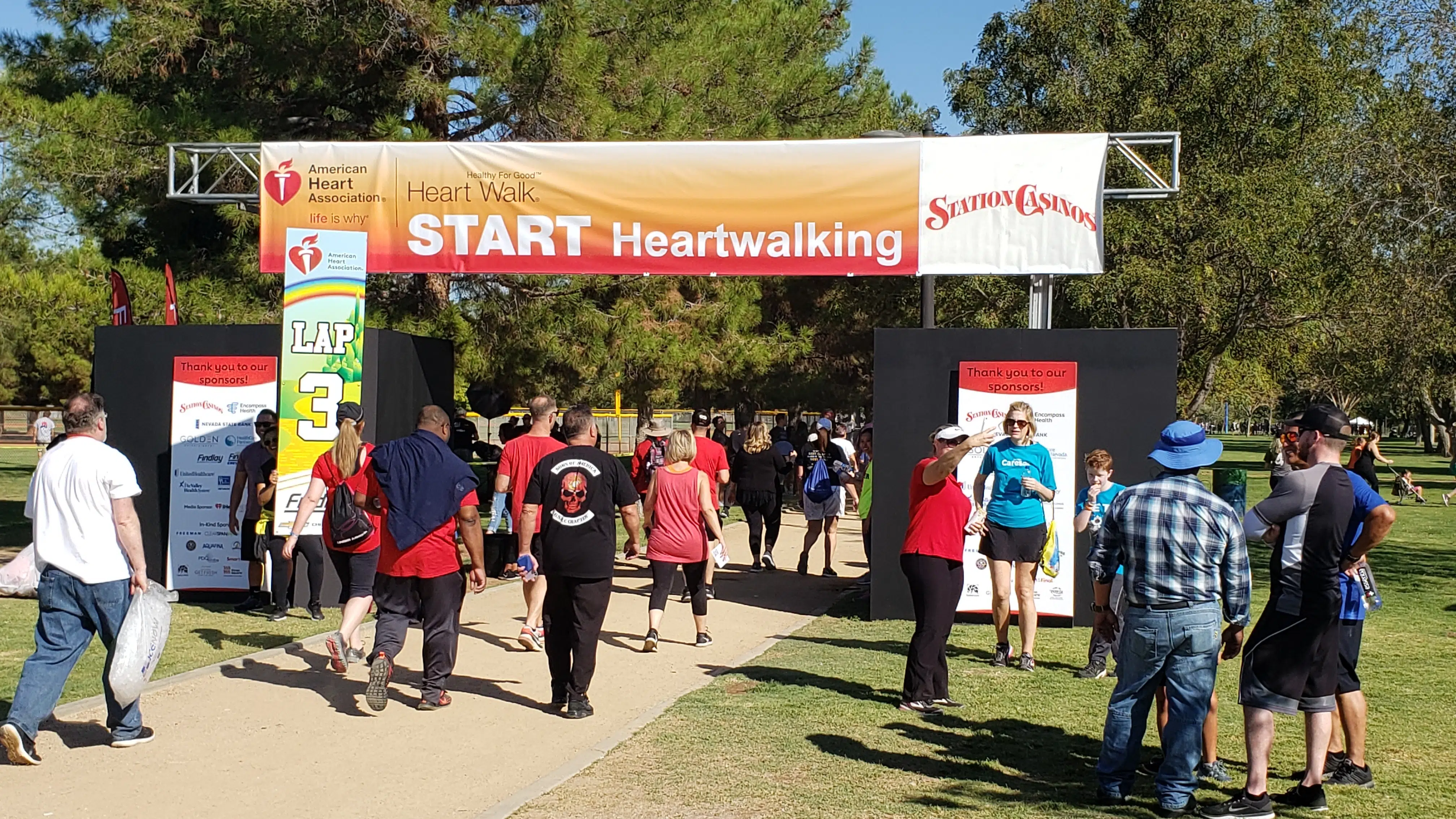 2019 American Heart Association Heart Walk Starting Line