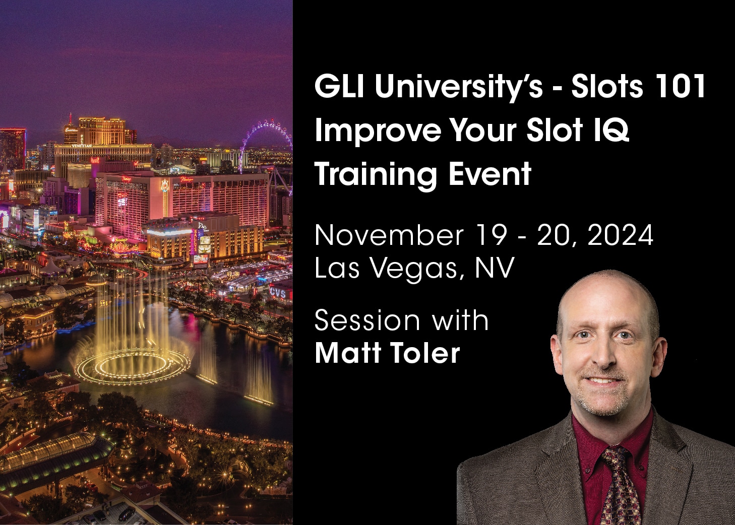 GLI UNIVERSITY® – Slots 101 – Improve Your Slot IQ Training Event